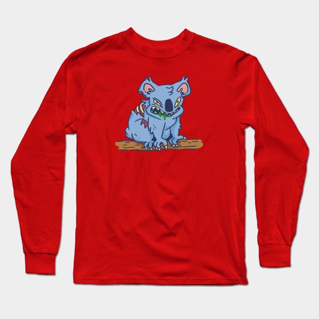 Cartoon Zombie Koala Long Sleeve T-Shirt by SLAG_Creative